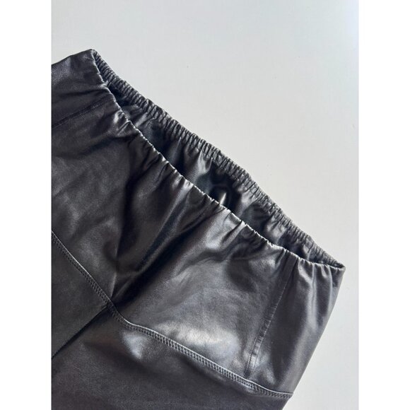 Aritzia WILFRED FREE Daria Black Vegan Leather High Rise 28" Leggings, Size M - Picture 7 of 15